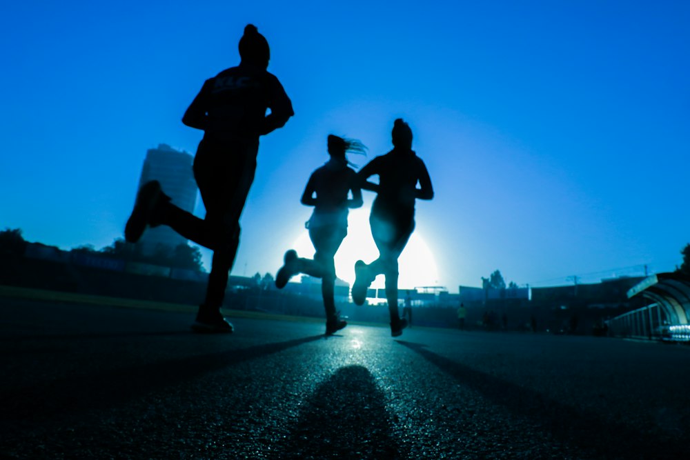 Person running outdoors